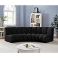 thumbnail image 2 of Meridian Furniture Infinity Black Boucle Fabric 3pc. Modular Sectional, 2 of 11