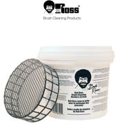Bob Ross Master Paint Set Artist Bundle 6 Items with Travel Easel, Pre Stretched Painting Canvas, 8oz Natural Brush Cleaner, Clear Acrylic Palette, and Cleaning Bucket & Screen