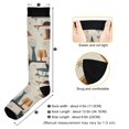 thumbnail image 3 of FORMRS Womens Knee High Socks Casual Long Thick Travel Daily Wear, 1 Pair, Cats Reading Pattern, 3 of 6