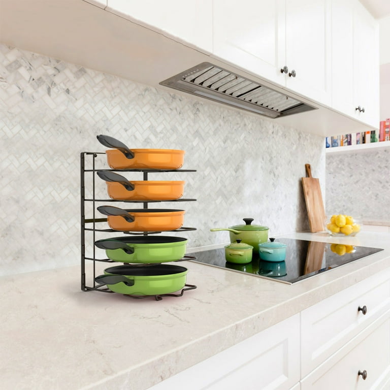 Cast iron skillet countertop caddy