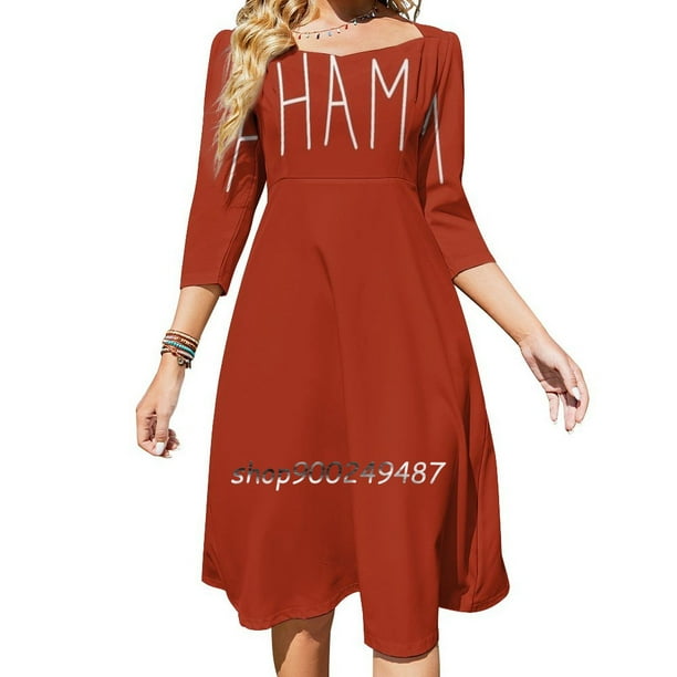 Jamón: Matar a un ruiseñor Literalmente Scout Vestido de Halloween con cuello cuadrado Vestido de verano dulce Vestido elegante con estampado de cuello halter para mujer