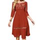 thumbnail image 1 of Jamón: Matar a un ruiseñor Literalmente Scout Vestido de Halloween con cuello cuadrado Vestido de verano dulce Vestido elegante con estampado de cuello halter para mujer, 1 of 6