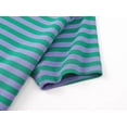 thumbnail image 4 of Topgal Unisex Toddler Boys & Girls Snug-Fit Pajamas - 2 PC Violet & Green Stripes Pull-On Kids Sleepwear Set Size 10, 4 of 7
