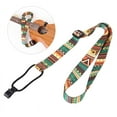 thumbnail image 2 of Ethnic Style Ukulele Strap Durable Adjustable Printing Ribbon Plastic Hook Clip-on Hawaii Guitar Belt Instrument Accessories E, 2 of 6
