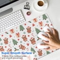 thumbnail image 4 of 31.5x11.8 Inch Gaming Mouse Pad, Non-Slip Stitched Rubber Desk Mat for Desktop & Laptop,Christmas Teddy Bear Tree Gift White Pattern, 4 of 6
