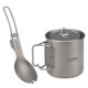 thumbnail image 1 of Equipo de camping Juego de utensilios de cocina Lixada 300 ml / 350 ml / 550 ml / 650 ml taza de tit Lixada Equipo de camping, 1 of 7
