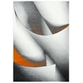 thumbnail image 2 of Safavieh Hollywood Salome Abstract Area Rug, Gray/Orange, 9' x 12', 2 of 10