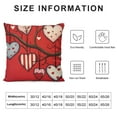 thumbnail image 5 of COMIO  Valentine's Day Decorative Throw Pillow Covers, Red Love Heart Black White Buffalo Plaid Polka Dot Outdoor Pillowcase, Anniversary Wedding Farmhouse Cushion Case Home Decor, 5 of 5