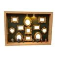 thumbnail image 1 of Mini Golden Frame Silhouette Box Improved Shadow Box Frame Kit With Museum And Golden Miniature Figu, 1 of 4