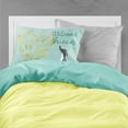 thumbnail image 2 of Carolines Treasures BB7592PILLOWCASE Welcome Friends Black White Greyhound Fabric Standard Pillowcase Standard, 2 of 2