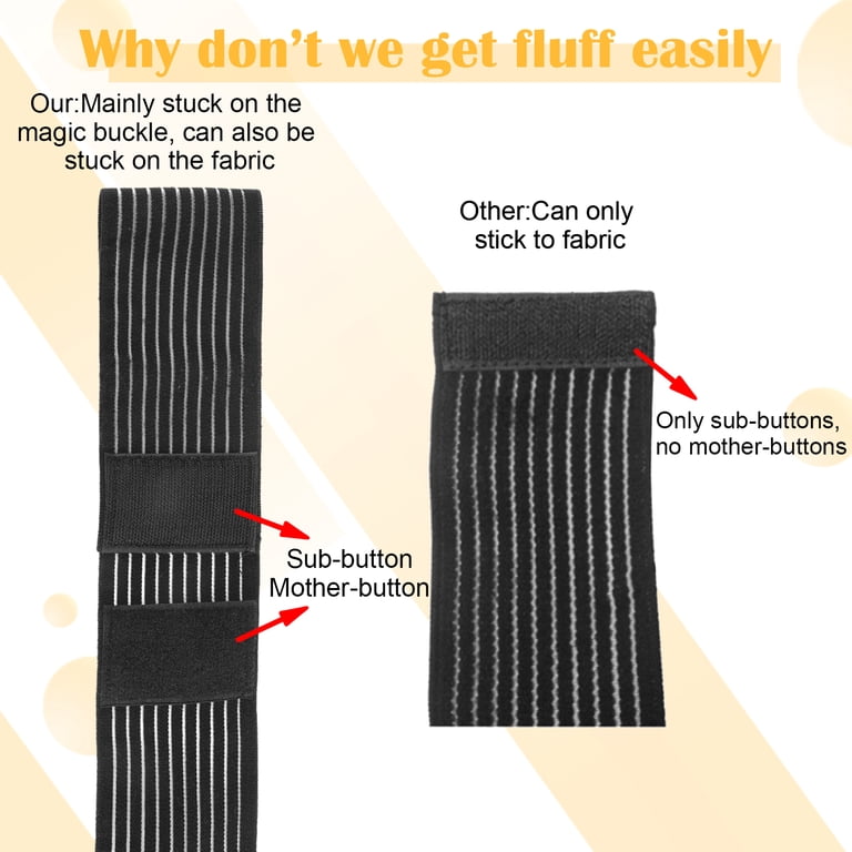 Sixwipe Elastic Knee Wraps, 4-Pack Compression Bandages photo 3
