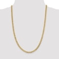 thumbnail image 2 of 14k Yellow Gold 4.7mm Solid Polished Flat Cuban Chain Necklace 16" - with Secure Lobster Lock Clasp, 2 of 5