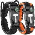 thumbnail image 1 of Paracord Survival Bracelet, Fire Starter,Loud Whistle,Degaussing Tool Card,Compass, Survive Tool Kit for Hiking, Outdoor Camping, Fishing and Hunting, 1 of 9