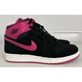 thumbnail image 1 of N I-K-E A i r-Jor-dan 1 Mid Retro Vivid Black Pink GS Size 8Y Wms 9.5, 1 of 6