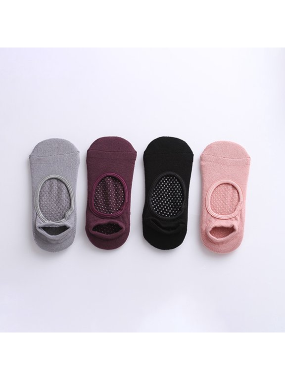 Women Cotton Non-slip Backless Professional Sports Yoga Workout Indoor Pilates Socks