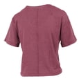 thumbnail image 3 of Women's Pressbox  Garnet Florida State Seminoles Vintage Waist Length Script Over Logo T-Shirt, 3 of 3