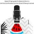 thumbnail image 4 of Square 2Pack PU Leather Watermelon Cruise Luggage Tag with Privacy Cover and Name ID Tag for Travel Handbags Backpacks Luggage Tags, 4 of 6