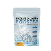 Enzyme Laundry Booster Odor Remover - Unscented Enzymatic Clothes Stain Cleaner Powder, Natural Deodorizer with Bio Active Enzymes, Detergent Additive Eliminator for Sweat, Oil, Blood