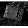 thumbnail image 3 of Leather Bat Wallet Personalized Hero Mask Design Bat Card Bag Multifunction Man Bat Billfold(Black), 3 of 7
