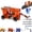 1pc Orange, variant on Chainsaw Sharpener Tool, Universal Chain Saw Sharpening Jig Kit with 5 Grinding Rods, Portable Chain Blade Sharpener for Gas & Electric Chainsaws
