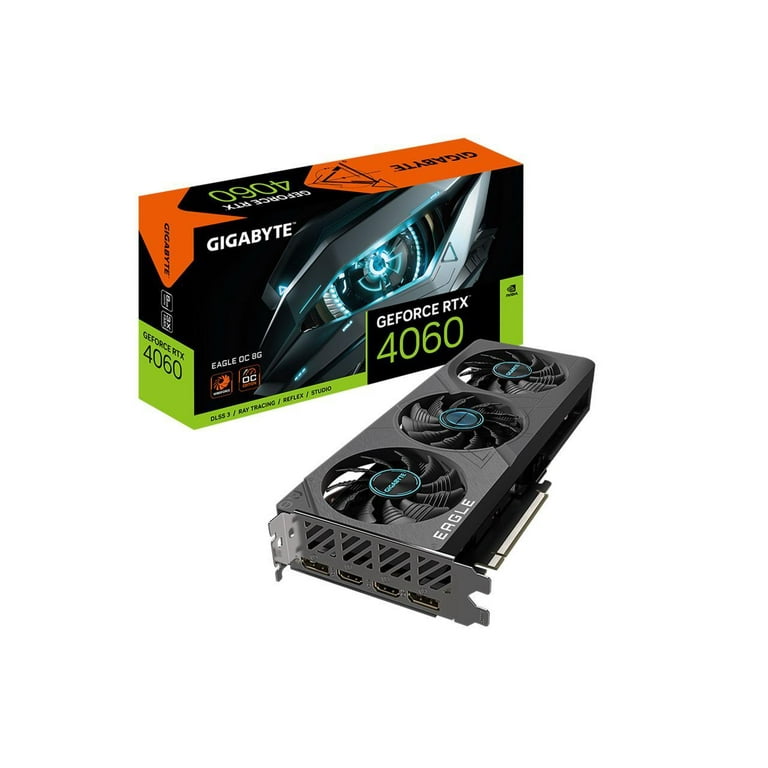 GIGABYTE GeForce RTX 4060 EAGLE OC 8G Graphics Card, 3x WINDFORCE Fans, 8GB 128-bit GDDR6, GV-N4060EAGLE OC-8GD Video Card - Shop Black Friday Deals for 2024! - Walmart.com GIGABYTE GeForce RTX 4060 EAGLE OC 8G Graphics Card, 3x WINDFORCE Fans, 8GB 128-bit GDDR6, GV-N4060EAGLE OC-8GD Video Card - Shop Black Friday Deals for 2024! - Walmart.com
