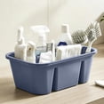 thumbnail image 5 of Portable Multi-Compartment Storage Tote, Plastic Divided Organizer with Handle, Small Household Supply Sorting Basket for Bathroom Kitchen Cosmetics Tools Craft, 5 of 6