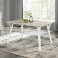 thumbnail image 3 of Miekor Furniture Roundhill Alwynn White and Natural Wood 5-piece Dining Set, Dining Table with 4 Windsor Chairs B5A4047, 3 of 9
