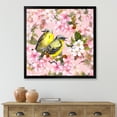 thumbnail image 3 of Designart 'Birds On Pink Cherry Sakura and Apple Flowers I' Traditional Framed Art Print, 3 of 4