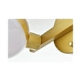 thumbnail image 5 of Living District Majesty 2-Light Metal Bath Sconce in Brass/Frosted White, 5 of 6
