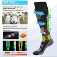 thumbnail image 3 of Men's and women's over-the-knee skiing and snowboarding socks, 3 of 5