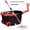 Black & Red(with Wheels), variant on PULNDA Mop and Bucket with Wringer Set, Microfiber 360 Spin Mop and Bucket Combo Hands Free Floor Cleaning Set, 3 Mop Replacement Heads, Blue & White