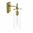 thumbnail image 3 of Modway Skylark Modern Style Glass Wall Sconce in Clear/Satin Brass, 3 of 7