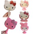 thumbnail image 2 of Espejo de belleza Kawaii Sanrio anime Hello Kitty, calcomanías de corazón femenino rosa, espejo de tocador de mano, regalo de cumpleaños y Navidad, 2 of 4