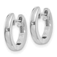thumbnail image 2 of Primal Gold 14 Karat White Gold Hinged Hoop Earrings, 2 of 4