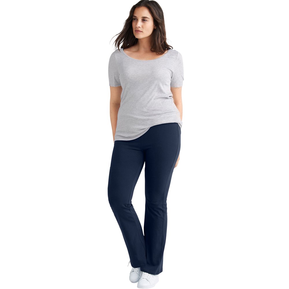 Ellos Ellos Women's Plus Size Knit Bootcut Leggings Leggings