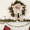 thumbnail image 5 of Large Lattice Sequins Ribbon Bow Christmas Decoration Scene Arrangement Christmas Tree Top Bow, 5 of 5