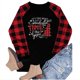 thumbnail image 5 of Pntutb Mujer Casual Sexy Moda Impresión Manga Larga Cuello Redondo Fruncido Pullover Blusa tops Pntutb Pntutb-3161, 5 of 5