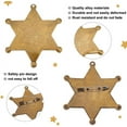 thumbnail image 3 of 2PCS Western Psycho Deputy Sheriff Badge Mental Deputy Badge Hexagonal Iron Gift Blank Star Iron Pin Accessory for School Carnival Prizes Party Bag Gift Fillers DIY, 3 of 6