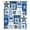 Blue, variant on Starfish Coastal Sheer Curtains 54" Long, Blue Shell Crab Nautical Summer Beach Ocean Light Filering Curtains, Breathable Simi Curtain Privacy Drapes for Kitchen Bathroom Small Window Treatment