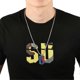 thumbnail image 3 of Collar colgante shaofei Estilo punk hip hop Acero inoxidable Forma de cuchilla Multicolor 51887, 3 of 5