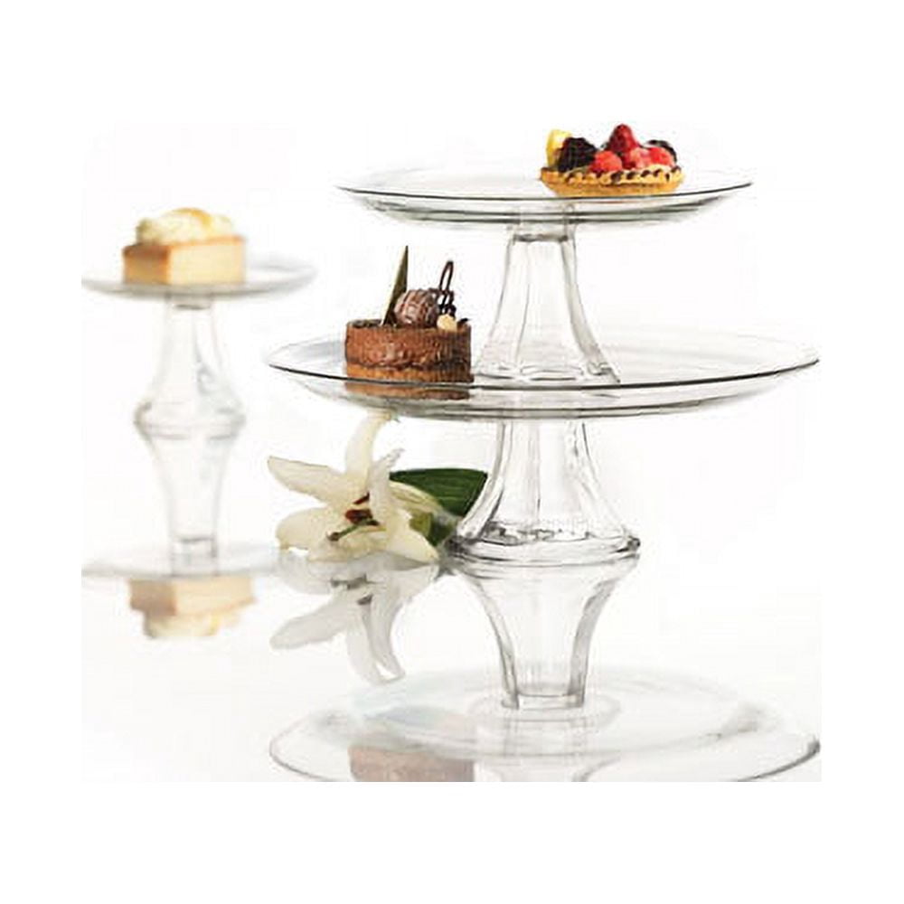 Anchor Hocking Presence Glass 3 Tier Cake Stand Set