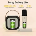 thumbnail image 6 of XANLUOER Karaoke Machine for Kids and Adults, Mini Portable Bluetooth Speaker with Microphones and Lights, 6 of 6