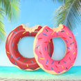 thumbnail image 4 of Anillo de natación BRILLAR inflable de PVC donut Rojo Verde, 4 of 5
