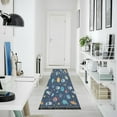 thumbnail image 3 of Wobogo Space Themed Bedside Long Rug Delicate and Soft Modern Indoor Area Decor Non Slip Carpet for Bed Room Corridor Entrance Balcony, 3 of 8
