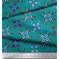 thumbnail image 2 of Soimoi Moss Georgette Fabric Tiles Moroccan Print Fabric by The Yard 42 Inch Wide, 2 of 3