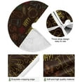 thumbnail image 3 of SKYSONIC Thanksgiving Tree Skirt Pumpkin Xmas Tree Skirt Floor Door Round Mat Decorations for Holiday Party Home Christmas Day Ornaments 35.4 Inch, 3 of 6