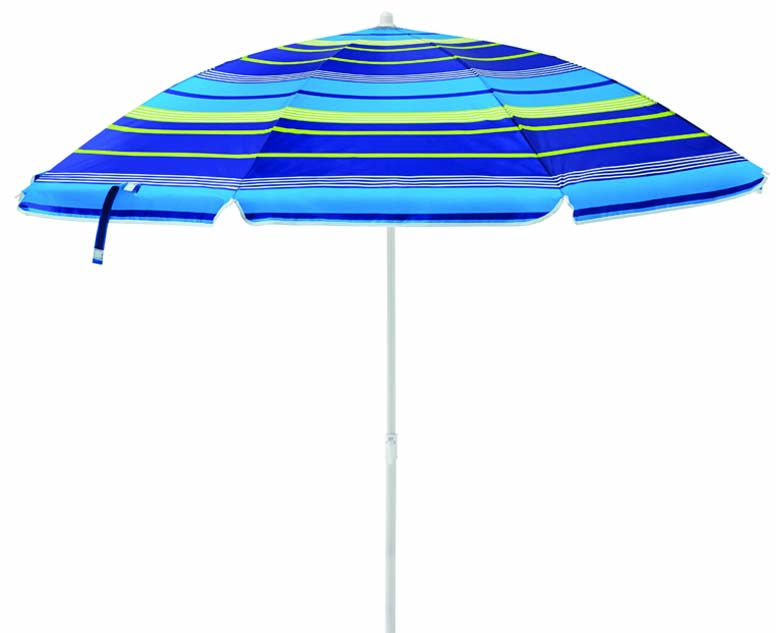 Mainstays 6' Beach Umbrella, Blue Striped