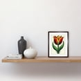 thumbnail image 2 of Tulip Flower Old School USA Tattoo Ink Body Art Rockabilly Americana 50s Artwork Framed Wall Art Print 9X7 Inch, 2 of 5