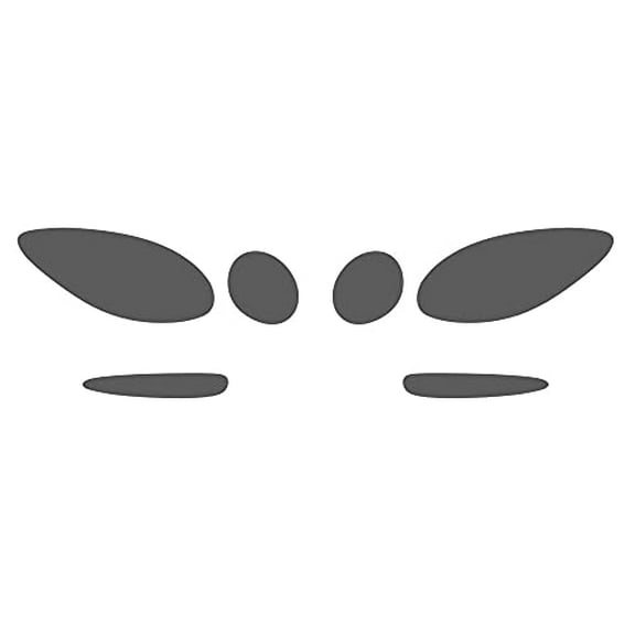 Rvinyl Fog Light Protection Film Covers compatible with Buick Lacrosse 2005-2009 - Matte Smoke