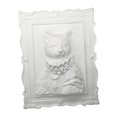 thumbnail image 3 of Figura de gato para pintar, estatua decorativa de gato sin pintar (DIY), figura de gato de yeso Gata, 3 of 7